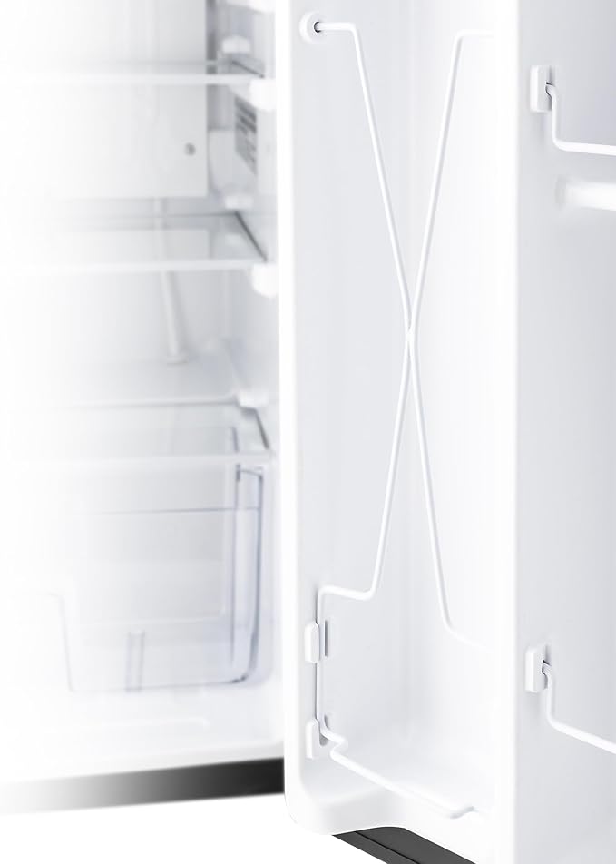 RecPro 3.3 Cu Ft 12V RV Refrigerator | Black Fridge with Adjustable Shelves, 18-Can Door Storage, Reversible Door | 7 Temp Settings, Frost-Free | Ideal for RVs & Small Spaces