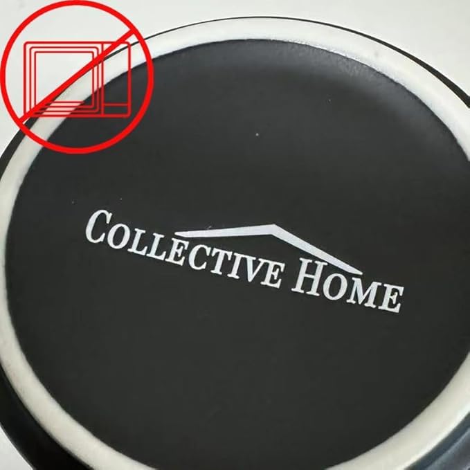 COLLECTIVE HOME - Monogram Ceramic Mugs, 15 oz Golden Initial Black Coffee Cups, Elegant Alphabet Tea Mugs, Elegant Personalized Mug with Gift Box, Unique Mug with Double Side Capital Lette (H)