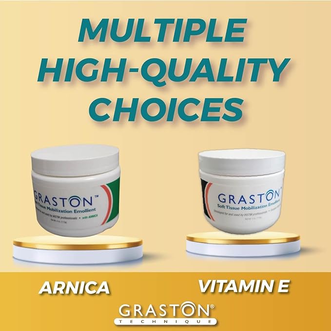 Graston Technique Vitamin E Enriched Emollient - 4oz Jar, Ideal for IASTM Lotion & Massage Therapy Cream, Perfect Vitamin E Cream for Massage and Physical Therapy, 1-Pack
