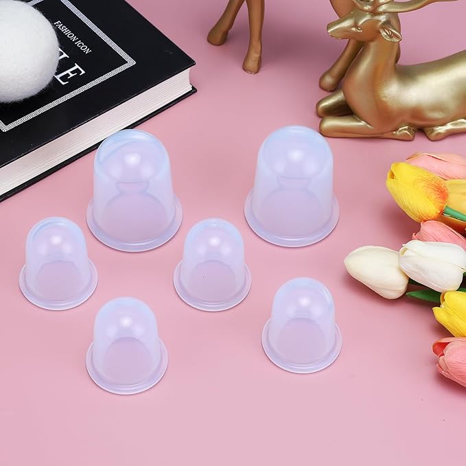 Silicone Cupping Therapy Set - Cupping Kit for Massage Therapy - Cellulite Remover Cupping Set - Anti Cellulite Cup Massager, Vacuum Suction Massage Cups for Cellulite Reduction