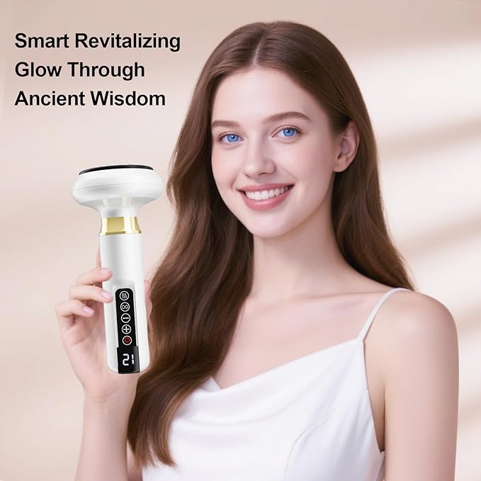 Electric Handheld Cellulite Massager with 12 Suction Modes, Cellulite Remover Tool for Legs, Belly, Thighs, Arms, Butt- Birthday, Christmas, Mothers Day, Valentines Day Gifts for Her Women (White)