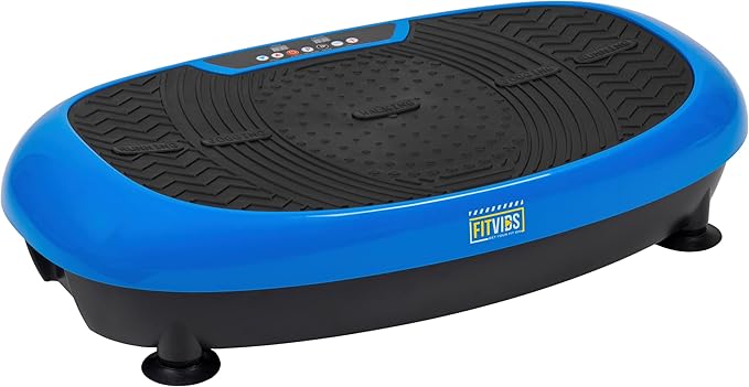 Vibration Plate Exercise Machine Workout Vibration Fitness Platform with Resistance Loops and Resistance Band, 2D, 3D or 4D