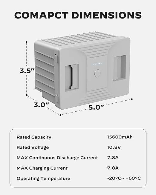 Silonn 168 Wh Detachable Battery for 12 Volt RV Ice Maker, Specially Equipped SLIM39 Series Portable Ice Maker (Adapter not Included)