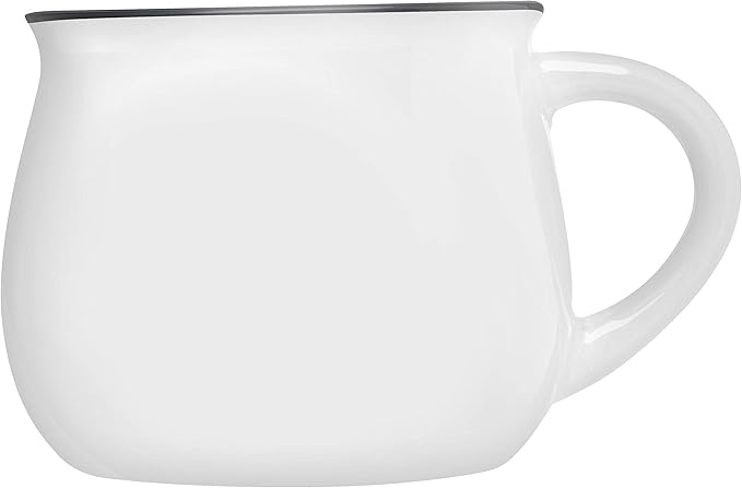 DISCOUNT PROMOS Glazed Campfire Coffee Mugs 12 oz. Set of 10, Bulk Pack - Perfect for Coffee, Tea, Espresso, Hot Cocoa, Other Beverages - White