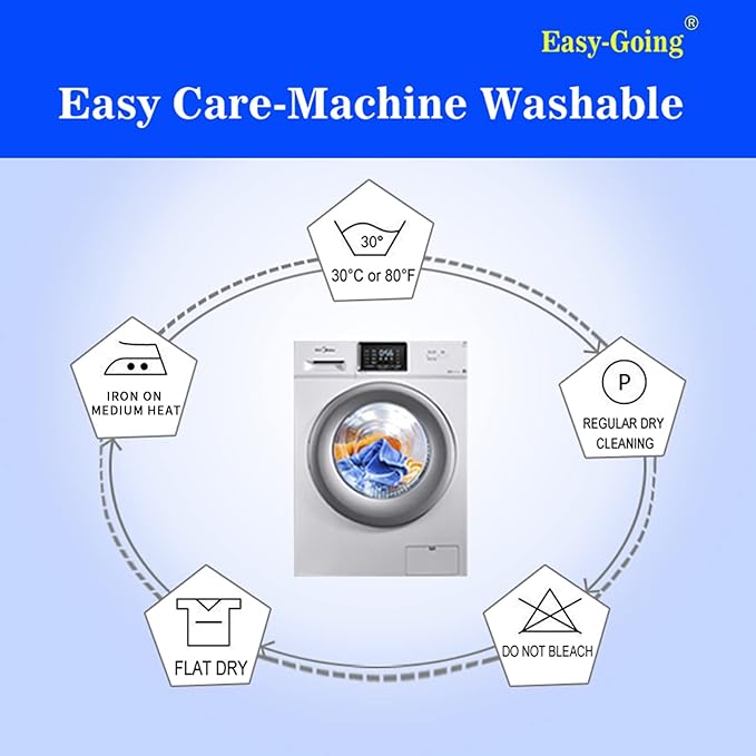 Easy-Going Blackout Curtains for Bedroom, Solid Thermal Insulated Grommet and Noise Reduction Window Drapes, Room Darkening Curtains for Living Room, 2 Panels (42x54 in, Ivory)