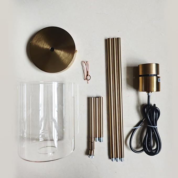 Brass Pendant Lights,Modern Farmhouse Pendant Light,Kitchen Pendant Mini Hanging Light for Sink Island,Adjustable Height,Home Décor Lighting