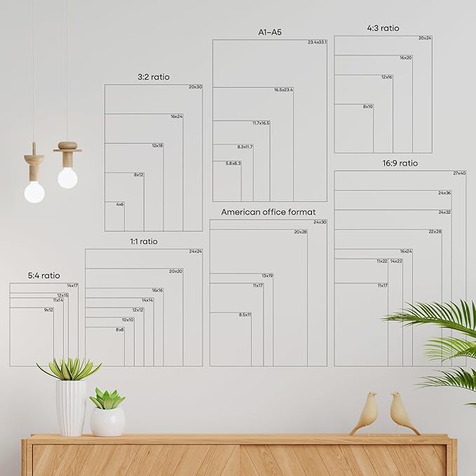 Homeforia Picture Frames 16x20 Rose Gold, High End Metal 16x20 Poster Frame with Mat 11x14 inch Photo, 16 x 20 Rose Gold Frame Matted to 11 by 14 Print, 20x16 Frame, Tempered Glass, Wall Kit, Set of 1