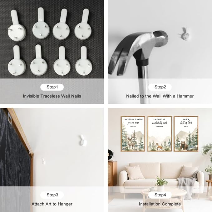 HPNIUB Bible Verses Canvas for Kids, You are A Child of God Scripture Wall Art, Jungle Animals Christian Religious Wall Decor, Ready to Hang for Nursery, Classroom, Bedroom, Playroom- 16"x24"x3