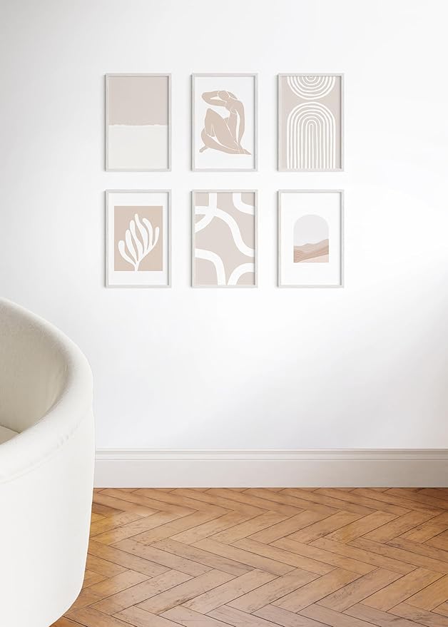 Haus and Hues 11x17 White Oak Wood Picture Frames Set of 25 - Premium Bulk Picture Frames 11x17 Bundle - Elegant Gallery Wall Frame Set for Posters, Art Display - Ideal for Wall Decor in Home & Office