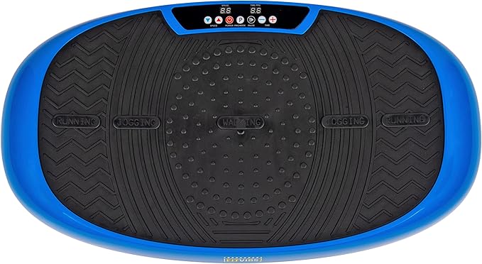 Vibration Plate Exercise Machine Workout Vibration Fitness Platform with Resistance Loops and Resistance Band, 2D, 3D or 4D