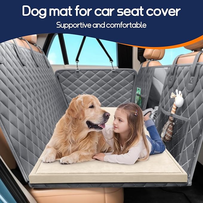 Baby Play Mat for Floor Tummy Time Nursery Rug Muscle Mat Area Playroom Rug Tatami 50 * 50" Memory Foam 1.3" Thick Crawling Mat For Babies,Toddlers, Infants, Kids(Beige)