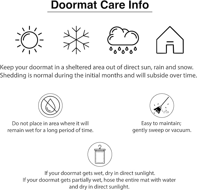 Calloway Mills 152962448 Black Border 24" x 48" Monogram Doormat (Letter D)