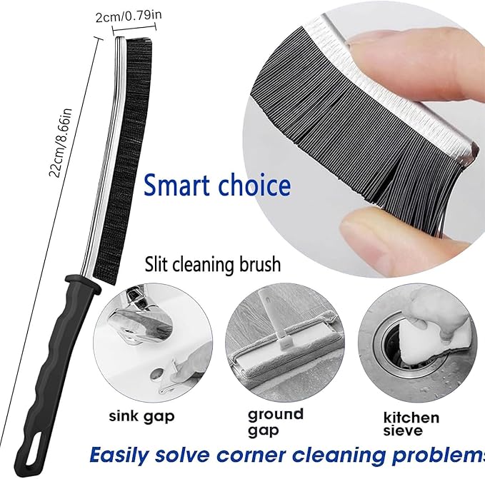 Gap Cleaning Brush, Dead Corners Multifunctional Brushes,Bathroom Crevice Gaps Cleaning Brush,Clean The Dead Corners of Bathroom Kitchen Tiles for Bathroom Kitchen Tiles Window Slots (5pcs)