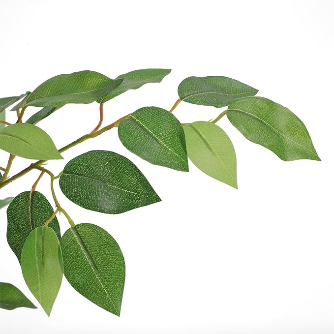 Tall UV Resistant Ficus Tree Artificial,7ft(84in) Realistic Texture Potted Faux Ficus Tree, Fake Trees Indoor Outdoor for Home Office Living Room Bedroom Foyer Porch Decor.