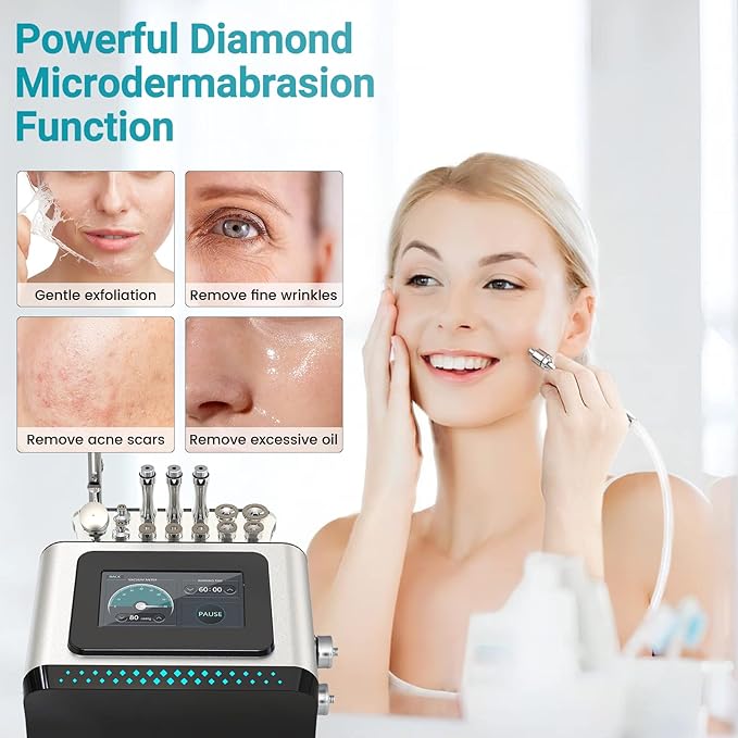 Meifuly Vacuum Therapy Machine, 3 in 1 Vacuum Cupping Sets, Skin Care and Airbrush Machine, with 1800ML and 1500ML Large Cups, 0-80 cmHg, 5 inch Touch Screen