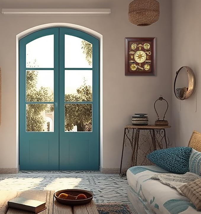 SAILINGSTORY Nautical Wall Decor Knot Board Frame Maritime Decor Coastal Compass Decor