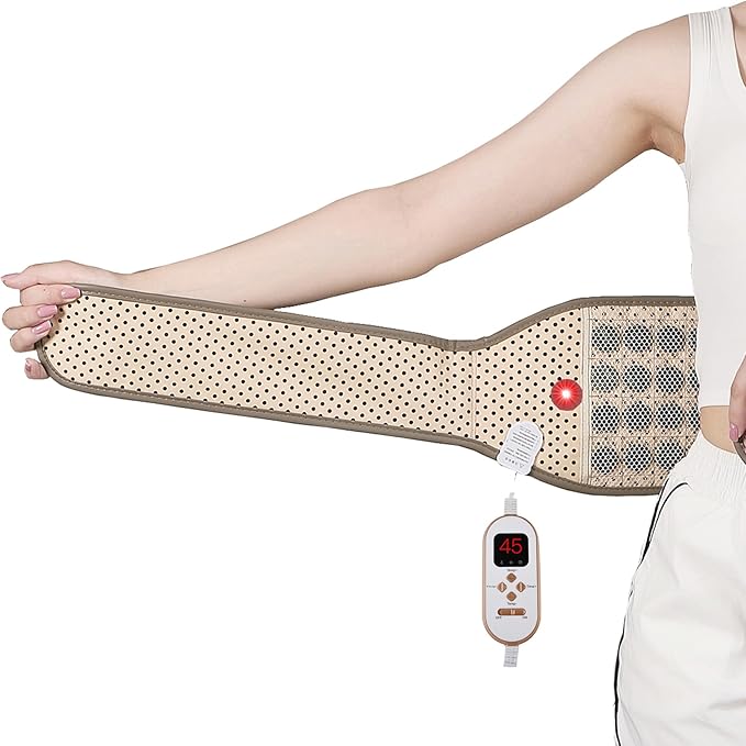 Slimming Electric Belt Hot Compress Electrified Heating Massage Pads for Lower Back Pain Far Infrared Heating Pads Lower Back Abdomen 7 Heat Settings up to 149°F