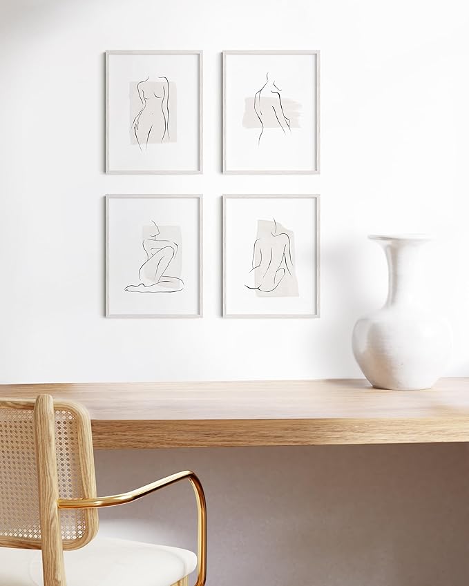 Haus and Hues 8.5x11 White Oak Wood Picture Frames Set of 15 - Premium Bulk Picture Frames 8.5x11 Bundle - Elegant Gallery Wall Frame Set for Posters, Art Display - Ideal for Wall Decor in Home &