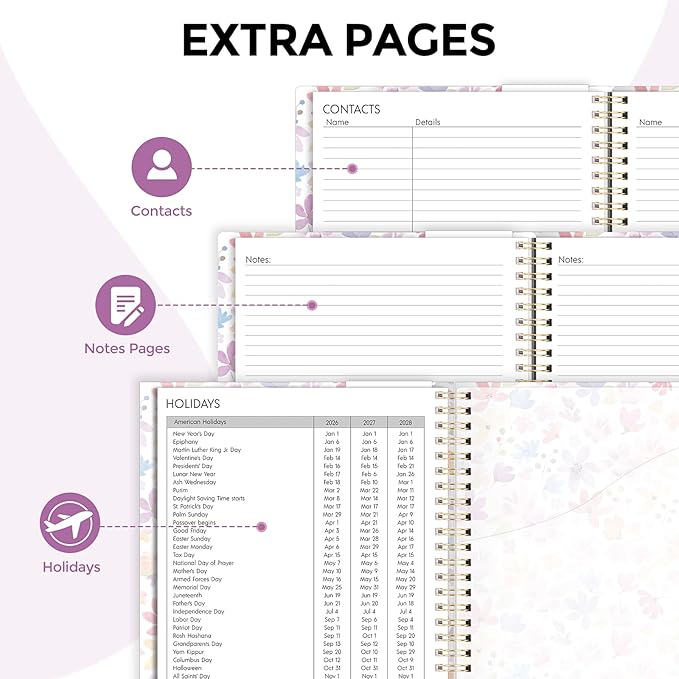 Planner 2026, 8.5" x 11" Monthly & Weekly Planner with Tabs, JAN - DEC 2026, Goal Setting & Time Management Organizer for Professionals & Students