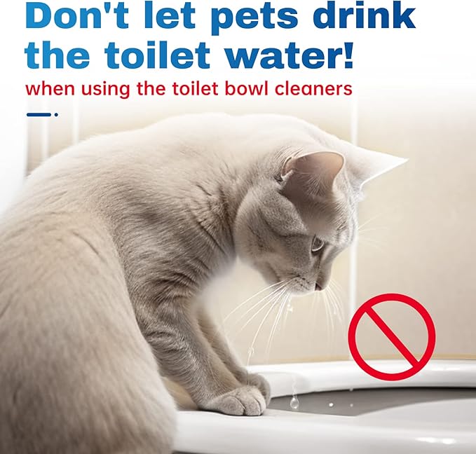 Vacplus Toilet Bowl Cleaner Tablets 40 PACK, Automatic Cleaners with Bleach, Slow-Releasing Toilet Tank Cleaners for Deodorizing & Descaling, Household Toilet Cleaners against Tough Stains