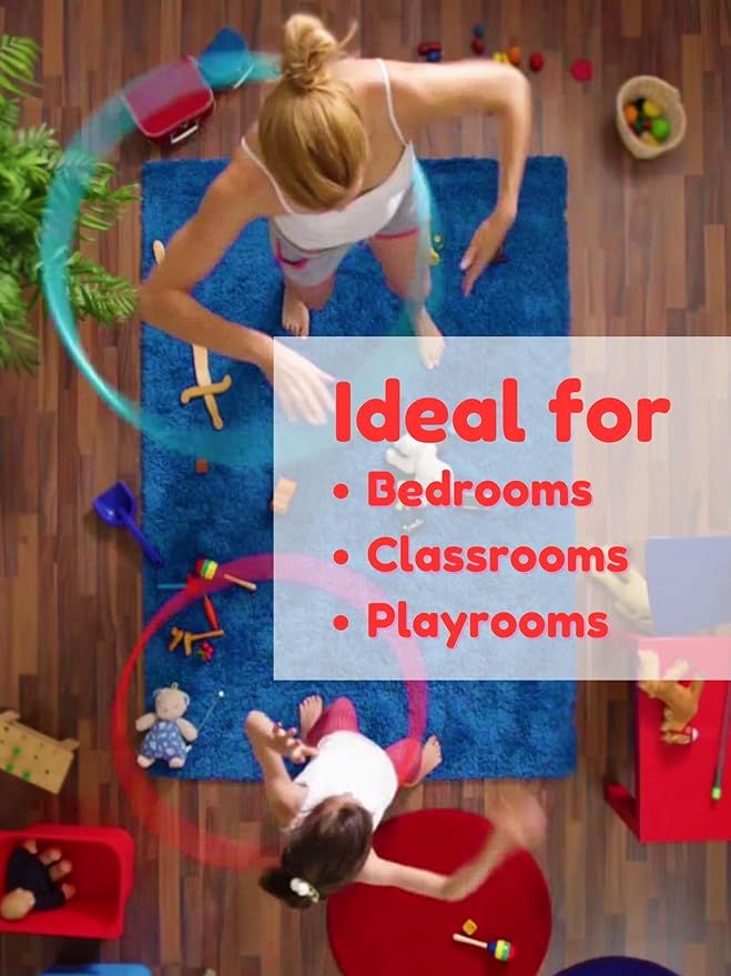 KOECKRITZ Soft and Colorful Kids Classroom Area Rugs (Passes Flammability Pill Test) Many Sizes and Bright Colors to Select from (10' Round, Lime)