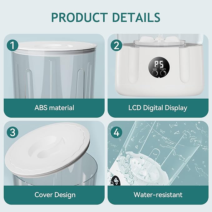 Mini Washing Machine,3000mAh Rechargeable Portable Underwear Washing Machine,Quiet and Lightweight,Deep Cleans Clothes,Low Noise,Small and Light,Suitable for Travel,Dormitory,RV and Apartment Use