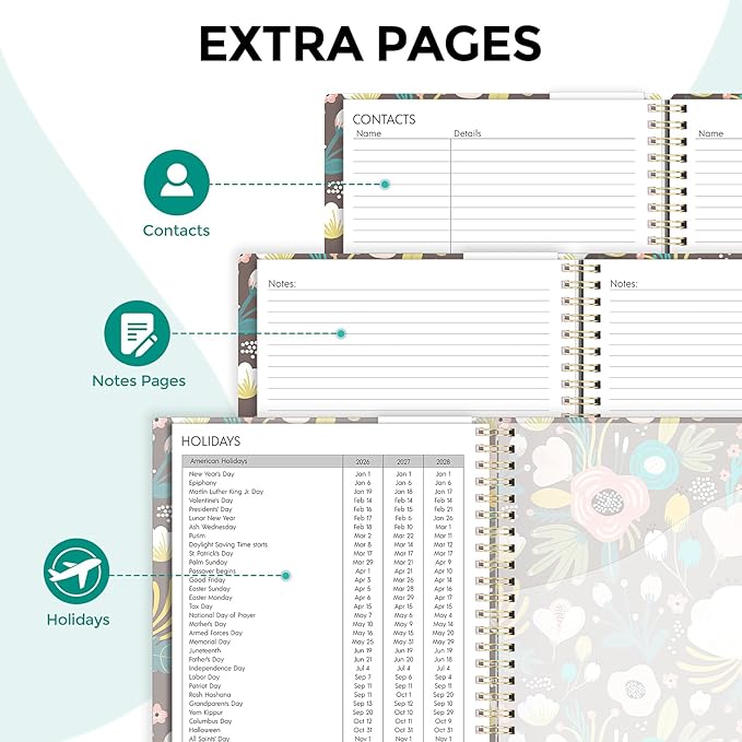 Planner 2026, 8.5" x 11" Monthly & Weekly Planner with Tabs, JAN - DEC 2026, Goal Setting & Time Management Organizer for Professionals & Students