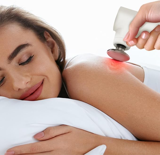 Mini Thermal Massage Gun with Heat, Portable Deep Tissue Percussion Massager, Color Silicone Sleeves Travel Size