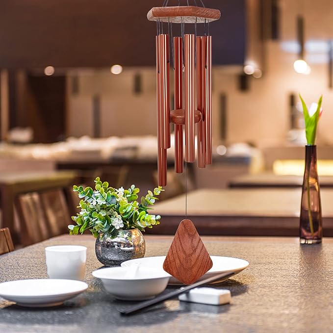 Wind Chimes for Outside, Wind Chimes Outdoor, Windchimes with 6 Tubes for Wedding,Mother's Day and Other Holidy Gifts