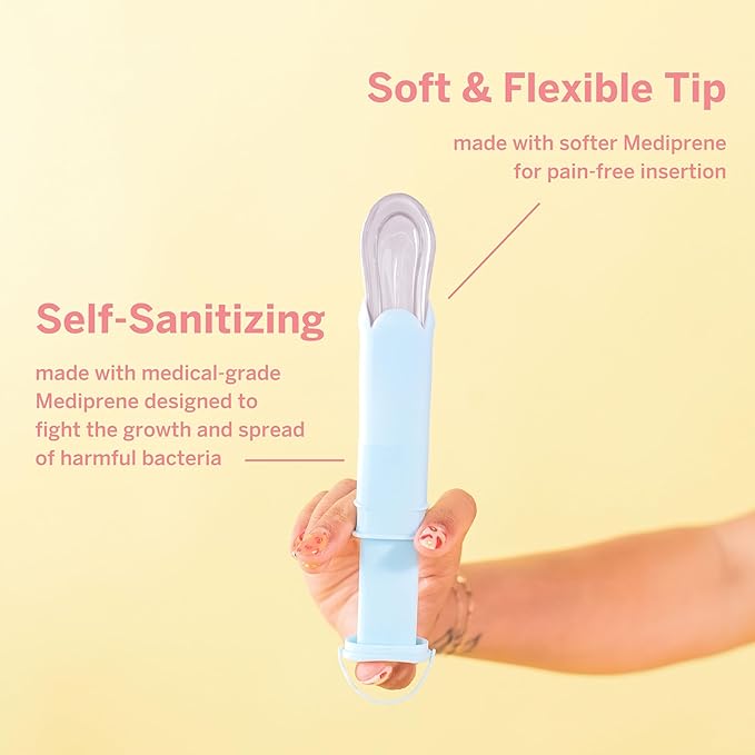 Pixie Menstrual Disc Applicator - Inserts Like A Tampon - Every Woman Can Now Use Period Discs - Perfect for Long Nails - Self Sanitizer TPE Properties - Travel Case - NOT for Menstrual Cups