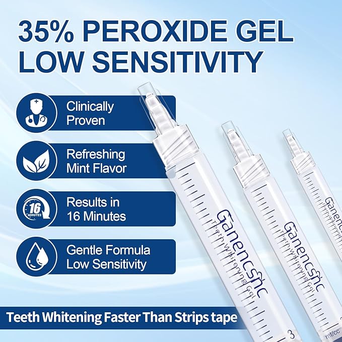 10-Pack Teeth Whitening Gel Refills - Gentle 35% Carbamide Peroxide Formula - Compatible with Teeth whitening Kit,No Sensitive Teeth Whitener