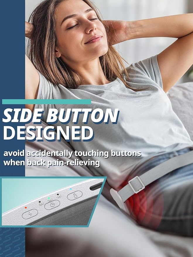 Slimpal Portable Heating Pad for Period Cramps, Electric Cordless Back Belly Waist Heating Pad for Menstrual Cramp Relief, Rechargeable Wearable Heat Belt Gifts for Her Women Girl Wife, Navy