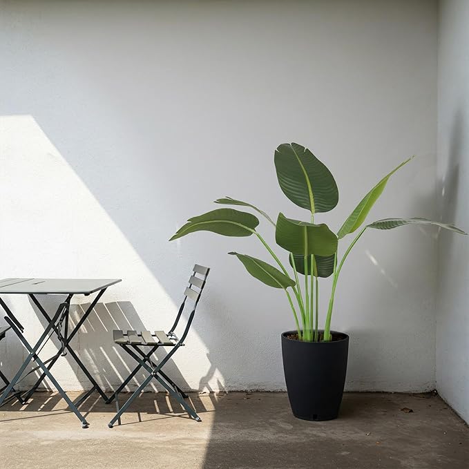 Worth Garden Artificial Bird of Paradise Plant 3.8ft, Faux Tropical Tree for Home and Office Décor, 45in Lifelike Greenery for Indoor and Outdoor Use