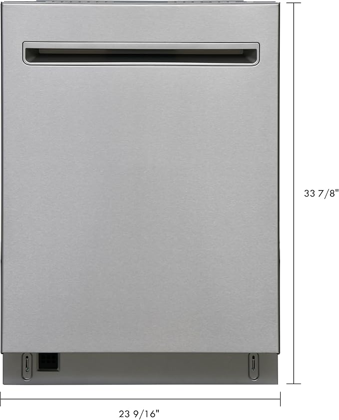 Kenmore 24" Built-In Dishwasher - UltraWash Plus, SmartWash, Accela Wash, Sanitize Rinse, TurboDry, and Removable Third Rack - 15 Place Settings - 49 DBA - ENERGY STAR Certified - Stainless Steel