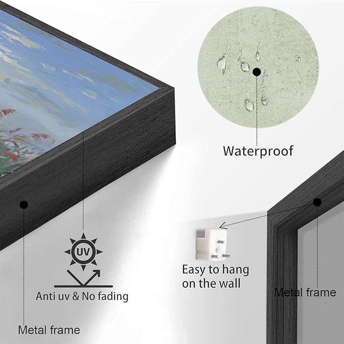 Landscape poster artwork art poster natural landscape painting reed marsh under the moonlight suitable for living room bedroom home wall