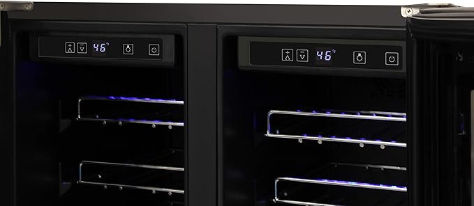 THOR Kitchen Freestanding/Under-Counter 24-Inch Dual Zone Wine Cooler in Stainless Steel - Model TWC2402