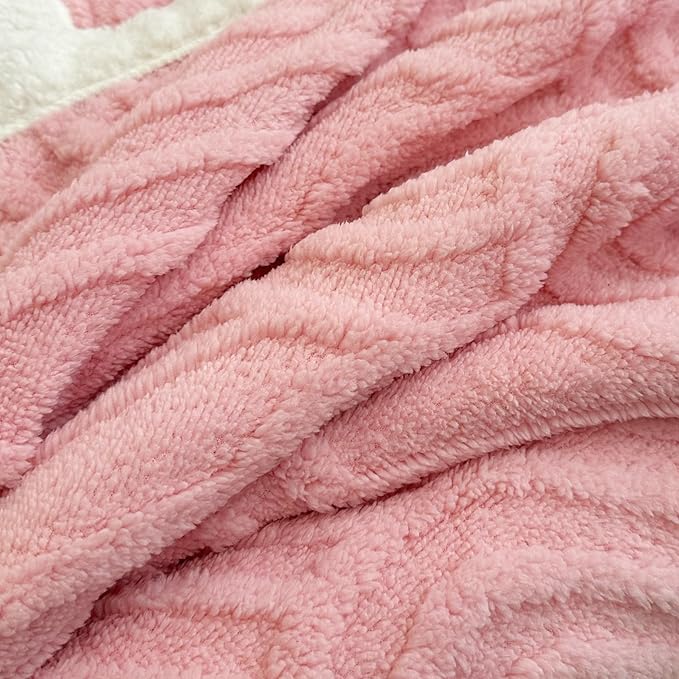 UKELER Sherpa Fleece Blanket 60 × 80 inch, Ultra Soft Twin Size Throw Blanket for All Season, Cozy Plush Arch Blankets for Bed Couch Sofa Office Camping, Coffee