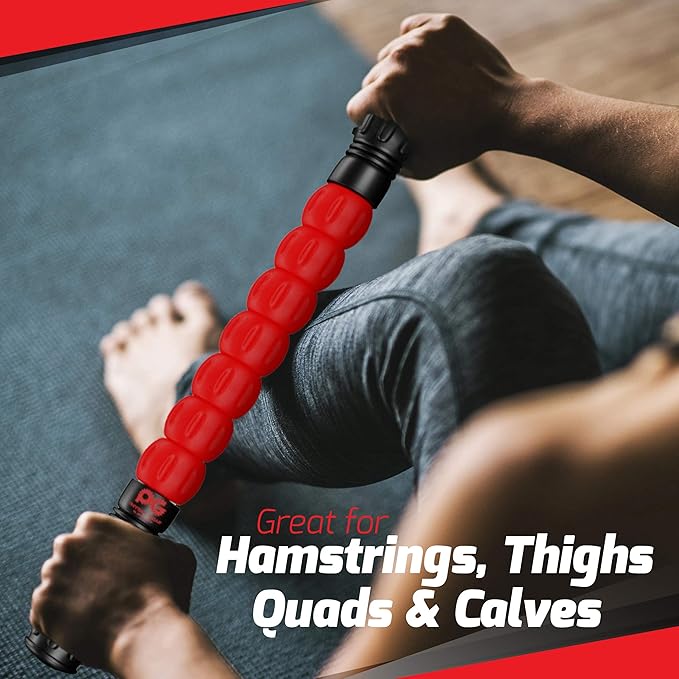 Physix Gear Roller Stick - Muscle Roller Massage Stick for Legs, The Stick Massage Roller for Deep Tissue Massaging Stick for Athletes, Physical Therapy Muscle Roller, Recovery Stick Roller