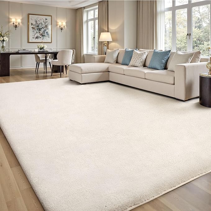 Sour Lemon 9x12 Area Rugs for Living Room, Soft Large Area Rug Fluffy Rugs for Bedroom,Machine Washable Area Rug Non Slip Carpet Rug for Living Room Playroom Kids Room Home Decor
