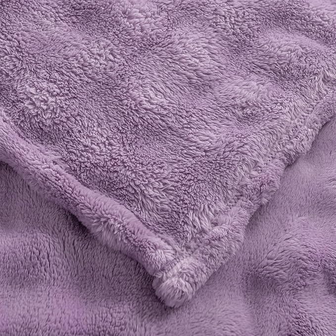 YUSOKI Luxury 3D Bubble Throw Blanket 3.1lb,All Ages,Home Decoration, (Lilac Purple,60 * 80inches)