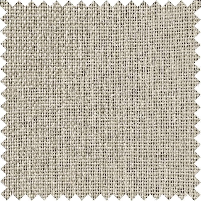 Macochico Pinch Pleated Blackout Curtains 102 Inches Long 100% Blackout Natural Linen Drapes for Bedroom Living Room Windows Farmhouse Burlap Curtains with Tieback 52”Wx102”L Ivory White 1 Panel