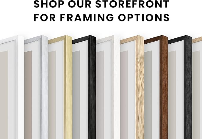 HAUS AND HUES Solid Oak 8"x8" Picture Frame Matted to 4"x4" - 8x8 Square White Picture Frames, Square Picture Frame Wood, 8 x 8 Picture Frames with Mat, White Poster Frames with Matting