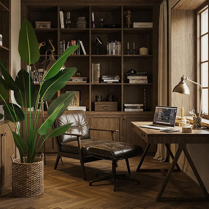 Worth Garden Artificial Bird of Paradise Plant 5.9ft, Tall Faux Tropical Tree for Home and Office Décor, Lifelike Greenery for Indoor and Outdoor Use