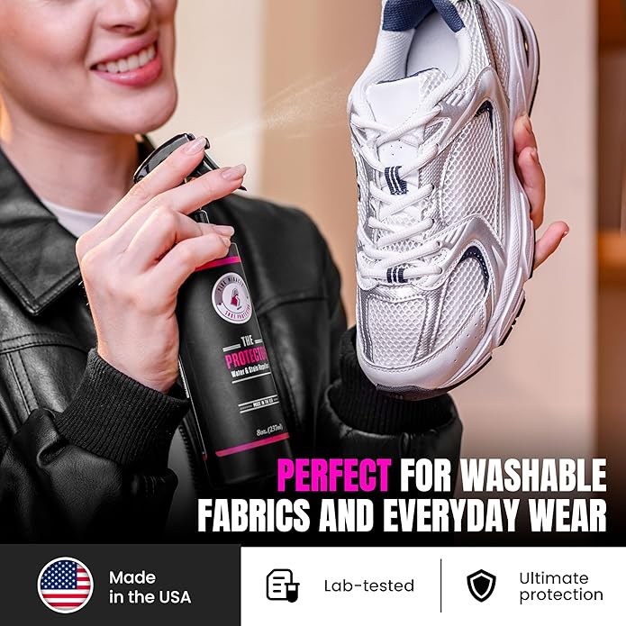 Pink Miracle The Protector Water and Stain Fabric Guard Repellent Spray for Shoes