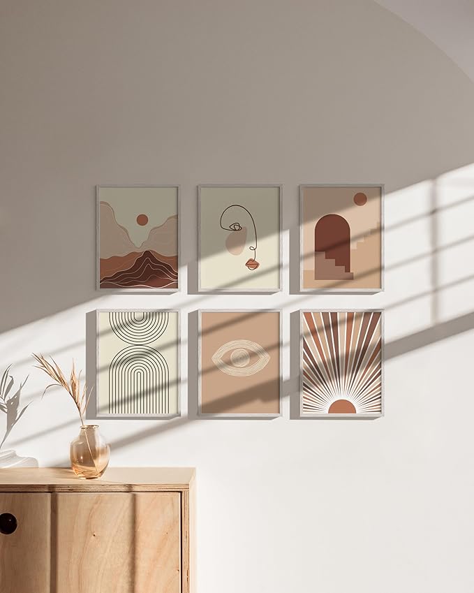 HAUS AND HUES 8.5 x 11 Picture Frame Set of 9 - Certificate Frames 8.5 X 11, 8.5x11 Picture Frame 8.5x11 Frame Natural Wood Frame (White Oak)