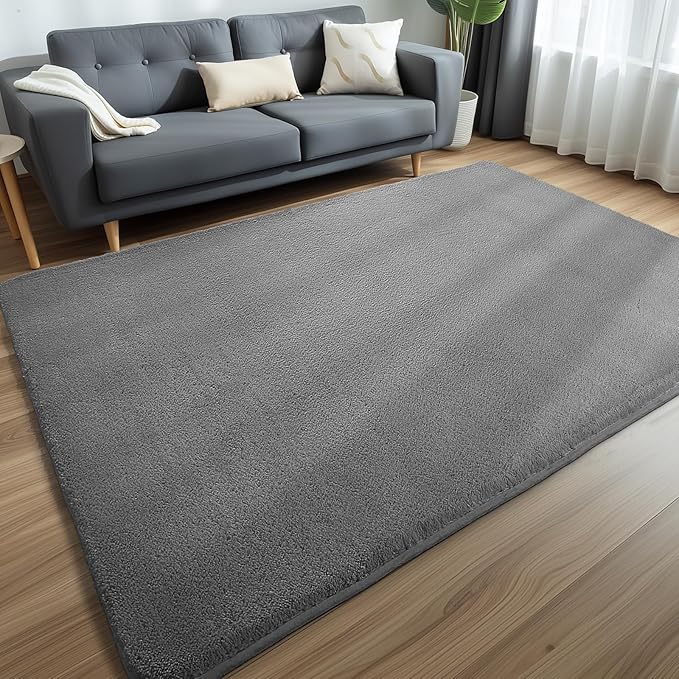 Sour Lemon 8x10 Area Rugs for Living Room, Soft Large Area Rug Fluffy Rugs for Bedroom,Machine Washable Area Rug Non Slip Carpet Rug for Living Room Playroom Kids Room Home Decor