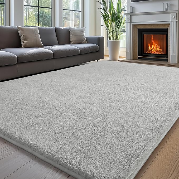 Sour Lemon 8x10 Area Rugs for Living Room, Soft Large Area Rug Fluffy Rugs for Bedroom,Machine Washable Area Rug Non Slip Carpet Rug for Living Room Playroom Kids Room Home Decor