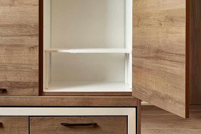 Nxconsu Cabinet Shelf Expandable Organizer Riser Rack for Kitchen Pantry Cupboard Under Sink Countertop Home Organization Extra Storage Space Saver Heavy Duty Metal Edgeless Design White Extra Large