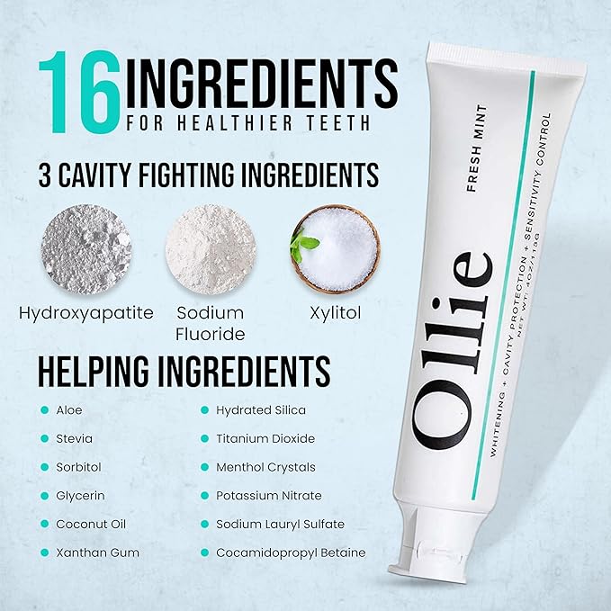 Ollie Fresh Mint Toothpaste 4oz