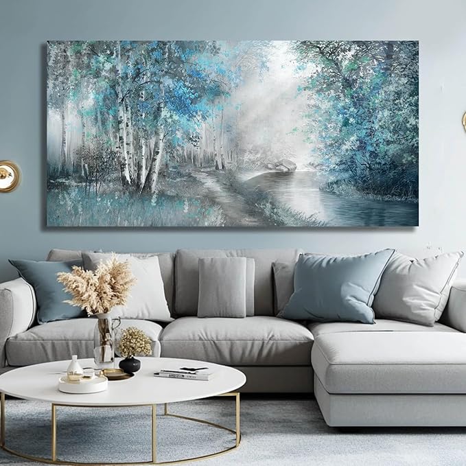 SOUGUAN Forest Pictures for Wall Canvas Art 30"x60" Plant Wall Decor Tree Artwork Painting Natural Decorations for Dining Room, Bedroom, Home Office, Kitchen